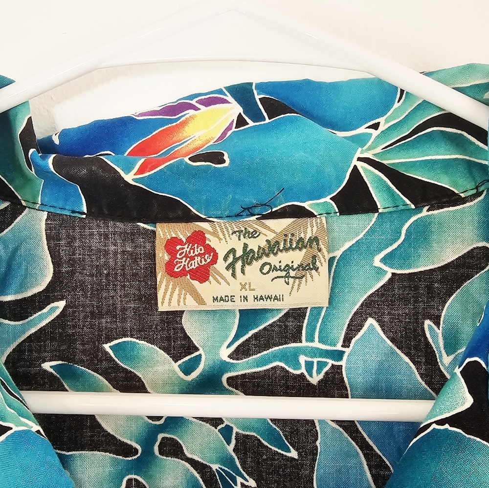 Hilo Hattie Original Hawaiian Button Up Shirt And Short Set - Picture 3 of 9
